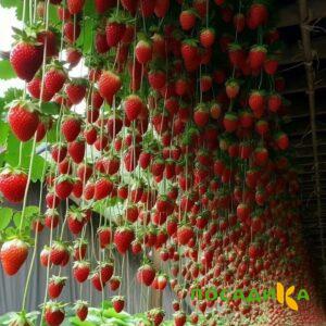 Клубника ампельная Анастасия купить по цене от 370р. в интернет-магазине «Посадика» с доставкой почтой в в Светлограде и по всей России – [изображение №1].